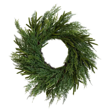 Norfolk & Cypress Real Touch Mix Christmas Wreath 24