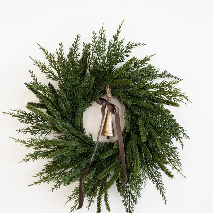 Norfolk & Cypress Real Touch Mix Christmas Wreath Mini  12