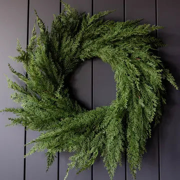 Cypress Pine Faux Christmas Wreath 24