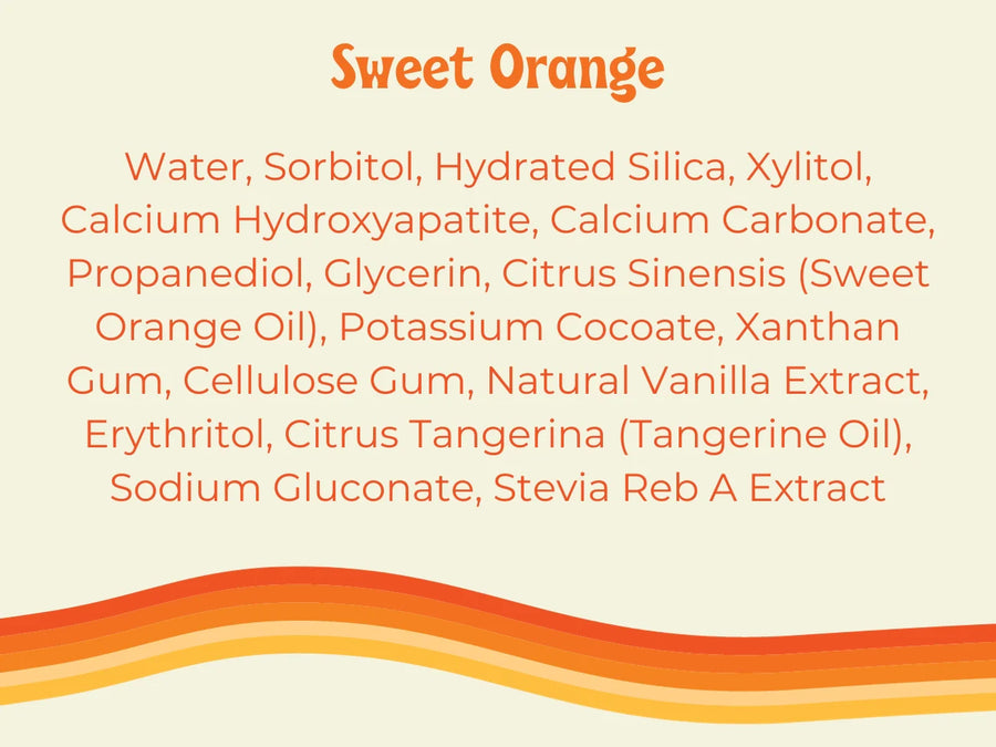 Natural Hydroxyapatite Toothpaste - Sweet Orange